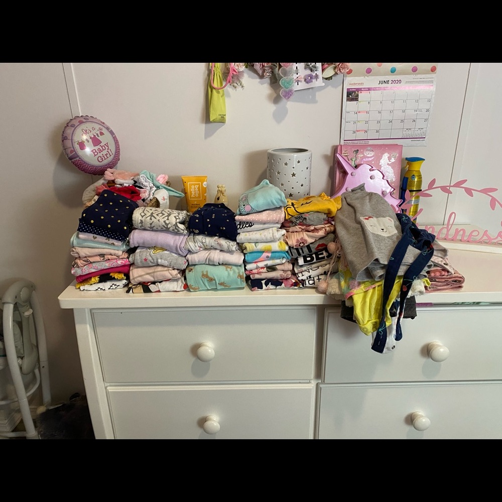 50+ pieces of baby girl clothes